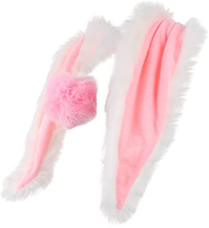 Warmhm Helmdekoration Plüsch Hasenohren Rosa Für Motorradhelm Und Skihelm Abnehmbar Geeignet Für Halbschalenhelme Für Erwachsene Und Kinder Bei Ostern Und Festivals