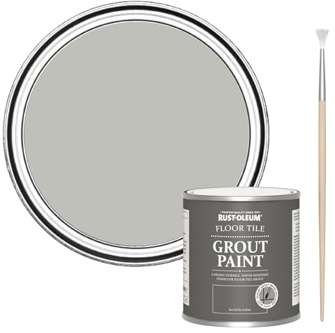 Rust-Oleum Ultra-Durable Grey Floor Tile Grout Paint - Flint 250ml