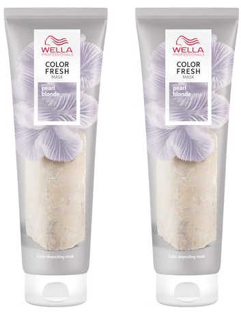 Wella Professionals Color Fresh Mask Pearl Blonde – Haarkur zum Beleben und Verändern der Haarfarbe – pflegende Tönung mit Avocadoöl – für helles und aufgehelltes Haar – 150 ml