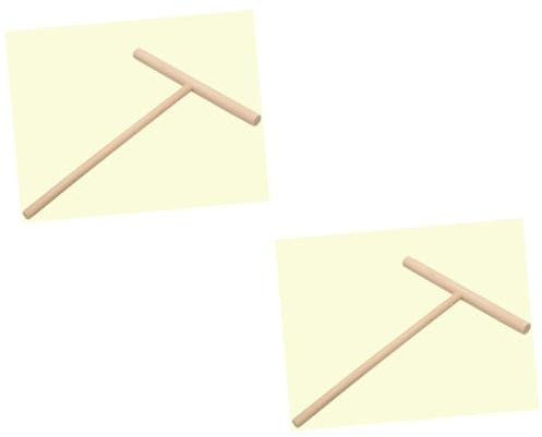 HEMOTON 2 Pezzi Spalmatore Per Crêpe In Metallo Kit Attrezzi Per Crêpe Rastrello Per Crêpe In Legno Spalmatore Per Crêpe A Forma Di T Kit Per Fare Crêpe Spalmatore Per Crêpe Spalmatore