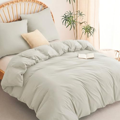 WAVVE Bettwäsche 200x200 3teilig Beige - 80x80 Kissenbezüge, Mikrofaser | Bettbezug 200x200cm mit 2 Kissenbezüge 80x80cm, 2x2 m Bettwäsche-Sets mit Reißverschluss, Oeko-TEX, Weich & Bügelfrei