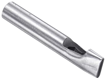 CoCud Perforadora Hueca, Agujero de 4mm x 20mm, Herramienta de Junta Ovalada de Acero 45# - (Aplicaciones: para Manualidades de Cuero, Carteras de Cuero DIY)
