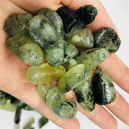 BIANMTSW Décoration de Pierre de Cristal de Raisin Vert Prehnite Naturel 50g Remplissage de Vase Fond de Piscine Décoration de Fond en Pot, 100g Collections de la Maison (Size : 50g)