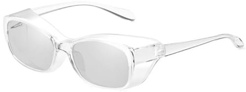 FGAQLUK Lunettes Anti-allergie Au Pollen, Lunettes De Soleil Polarisées, Lunettes Anti-buée Anti-lumière Bleue, Protection Tridimensionnelle, Adaptées Aux Personnes Ayant Les Yeux Sensibles(Color:Blan