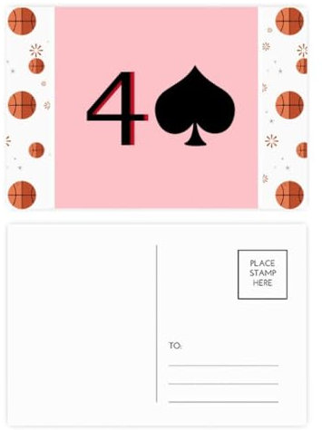 Peace Uranus Spade 4 Poker Basketball Postkarten-Set Dankeskarte Mailing Seite 20 Stück