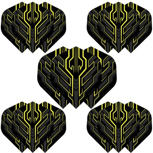 WLHGH Dart Flights, 15 Stück PET Standard Flights für Darts, Darts Zubehör Set für Soft und Steel Tip Dartpfeile