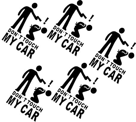 HAPINARY 5stücke Lustige Autoaufkleber Reflexionssticker Touch Wetterfest Dekorativ Kreative Fahrzeugverzierung Für Einzigartigen Stil