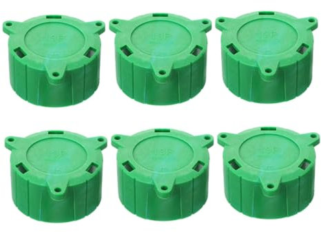 6pcs 13pin Trailer Plug Cap Waterproof 13p Plug Holder for Electric Car Accessories Green Protective Cover for Rv and Caravan Use