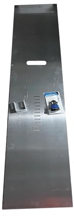 Scaffs UK Heavy Duty Ladder Guard Panel with Locking Plate | Anti-Climb Scaffold Ladder Barrier | Galvanised Steel Site Safety Guard | Prevent Unauthorised Access