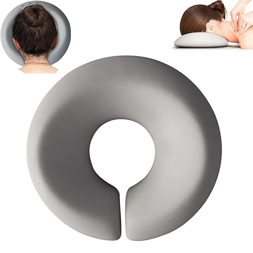 Cuscino per Il Viso, Cuscino per Massaggio Viso, Poggiatesta per Lettino da Massaggio, Poggiatesta per Massaggios Domestico, Adatto per Letti, Salotti e Altri Ambienti, Morbido e Resistente (Grigio)