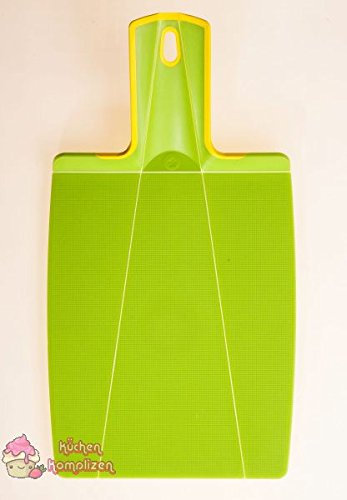 Kochblume Falt-Schneidbrett S mit Klappfunktion | Spülmaschinenfest | BPA-frei | Rutschfest & messerfreundlich | Farbe: limette