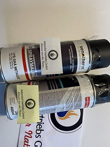 AdoroSol Vertriebs GmbH Senotherm Schwarz metallic Spraydose Dose 300 Gram Sprühlack Sprühfarbe 400 ml