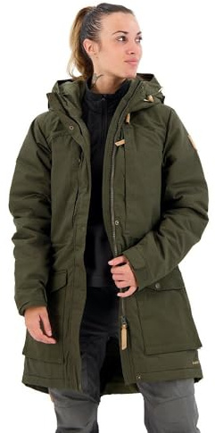 FJÄLLRÄVEN dam singi ull vadderad parkas W sportjacka, grön, S