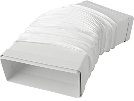 La Ventilazione CGF229B Giunto flessibile 220x90 mm con imbocchi F/F per tubi rettangolari. Colore bianco