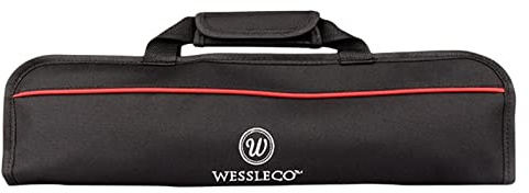 MagiDeal Sac à Couteaux Portable, Rangement des Couteaux, étui à Couteaux Con 5 Emplacements, Sac à Outils pour Transporter éplucheur, Aiguiseur De Couteaux, Pinces, Spatule, Rouge