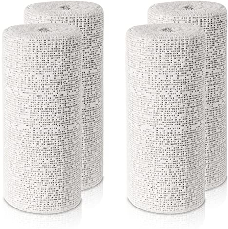 45ft - 211ft Plaster Cloth Rolls White Gauze Strips Wrap Bandages for Craft Belly Cast Mask Making Body Molds Scenery Art(6inch x 60 Feet, White)