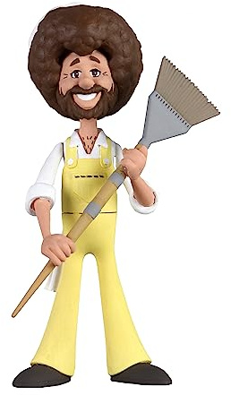 NECA - Bob Ross Toony Classic Bob Ross W/Overalls 6 Action Figure