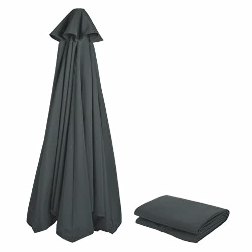 NAFGQIY Ersatzhülle für Sonnenschirm 3m, 8/6 Streben, UV-Schutzgewebe, windfest, stabil, für Strand, Terrasse, Garten