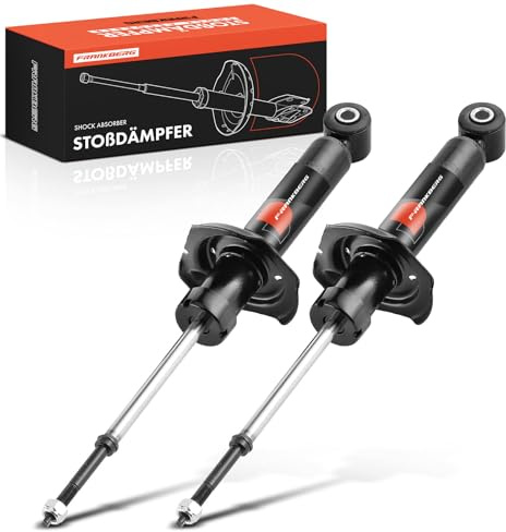 Frankberg 2x Stossdämpfer Stoßdämpfer Hinten Links Rechts 389mm Gasdruck | Kompatibel mit Almera II Hatchback N16 Almera II N16 Replace# 56210BM410,56210BM400
