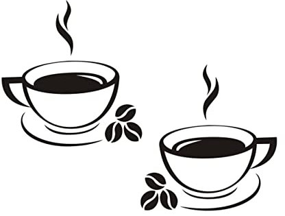 Veemoon 43x25cm Kreativer Pvc-kühlschranktüraufkleber Abnehmbare Wanddekoration Lustiges Kaffee-wandtattoo Für Die Küche Einfach An Die Zu Hängen