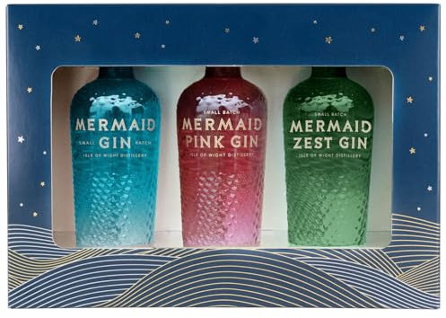Mermaid Miniature Gift Set - Mermaid Gin, Mermaid Pink Gin & Mermaid Zest Gin (3 x 5cl)