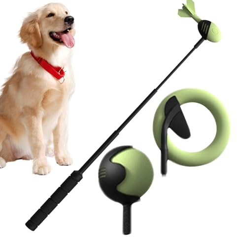 Ballwerfer für Welpen, Tennisballwerfer für Haustiere, interaktiver Hundespielzeugwerfer | einziehbarer Ballwurf-Stock für Welpen, Ballwerfer für Anim