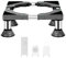 STFALI Soporte para lavadora con 4 patas de acero inoxidable, base de lavadora, armario para lavavajillas, ancho ajustable 40-65 cm, para frigorífico, secadora y congelador