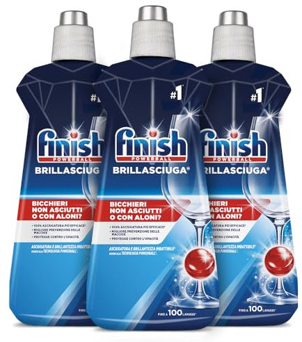 Finish Brillantante, Additivo Lavastoviglie, 500 ml (Confezione da 3)