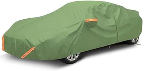 Vollgarage Fürs Auto Kompatibel Mit Tesla Model X Plaid 2021-2025| Außen- Und Innenbereich Winddicht Wasserdicht UV-Schutz Plane(Green,Thick (with Cotton))