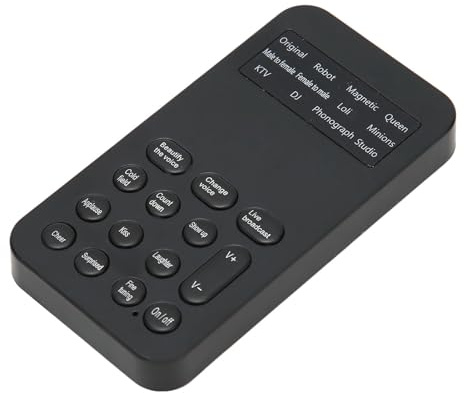 Haofy Mobile Sound Sound Effect Machine Exchange 8 for Phone Calls, ABS Black 1 Device