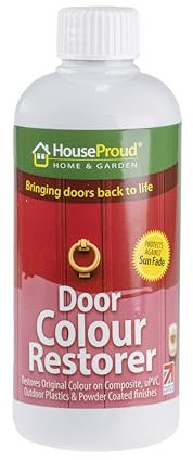 HouseProud Door Restore 250ml – Composite & uPVC Colour Restorer – Revives Faded Doors, Frames & Window Panels – Scratch & Sun Fade Repair – Restores Shine to Plastic, Vinyl & PVC Surfaces