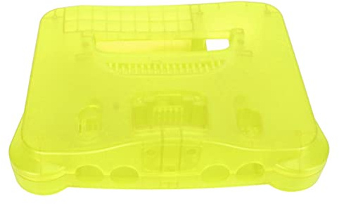 Phefop Cas de Remplacement de la Console de Jeu Vidéo Rétro Exquise N64 (Vert Transparent)