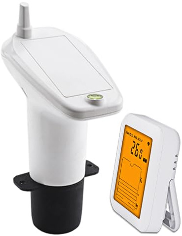 Capteur de Niveau d'eau,Détecteur Ultrasonique pour Puits | Détecteur Multifonctionnel avec Affichage Numérique pour Jauge de Capacité de Réservoir et Conteneur Domestique
