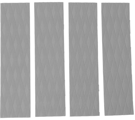 Beufee Surfboard -Traktionspad, 4pcs Skimboard Traction Pad Surfboard Anti Slip Mats Grip Matte für Longboards, Shortboards, Kajak, Fischbrett (Grau)