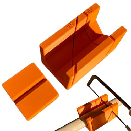 Mihauuke Caja De Ingletes | Guía De Sierra Para Ángulos De 90 Y 45 Grados | Cortador Manual Para Muebles Tablaroca Carpintería - Para Proyectos De Carpintería Y