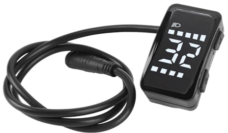 Bnineteenteam Cykelhastighetsmätare Universal Regnsäker LCD-skärm för 01 02 HD Mid Motor, ABS Scooter Display Mätare med Hög Temperaturbeständighet för Elcyklar och Skotrar