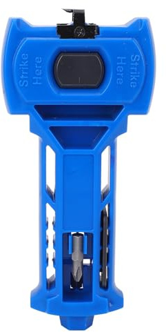 YWBL-WH Attrezzo per Mortasare Porte, Kit di Installazione Professionale con Lame Rotonde Quadrate Reversibili e Scalpello Superiore per Progetti Fai da Te e di Falegnameria