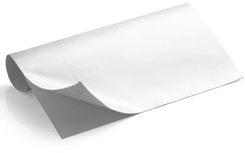 PAWBOSE Hitzeschild aus Aluminium für Kraftfahrzeuge, 30 x 60 cm – reflektiert 95 % der Strahlungswärme für den Schutz von Öfen, Auspuffanlagen, Motorrädern, Kaminen (silberfarben)