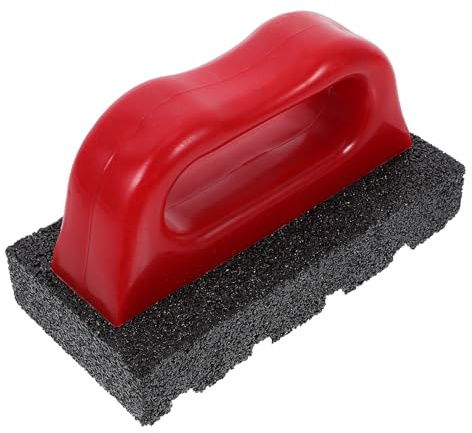 HYTROVE Strumento per Strofinare Mattoni con Manico Ergonomico, Lisciante per Cemento e Rimozione Macchie, Utensile Manuale Durevole per Pulizia Pavimentazione e Lavori di Muratura