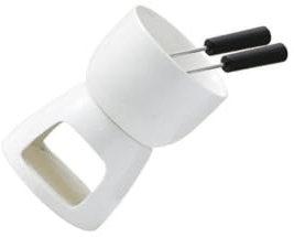 KIXZSAZ Olla de cerámica para fondue de chocolate, ideal para refrigerios, reuniones familiares y eventos, bufés, dulces, postres, caldos, calentador mantequilla, derretidor mantequilla.