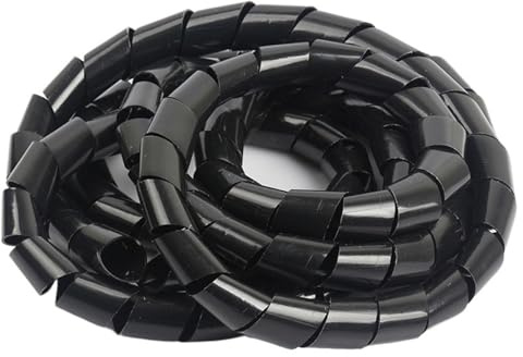 3 metri di cavo a spirale protettivo 3mm 4mm 5mm 8mm 10mm nero tubo avvolgimento manicotti for cavi manicotto(5mm Tube Diameter)