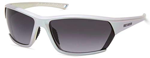 Harley-Davidson Men’s Sunglasses – Modern Rectangle Shades with Smoke Gray Lenses & Metallic Silver Frame, UV Protection
