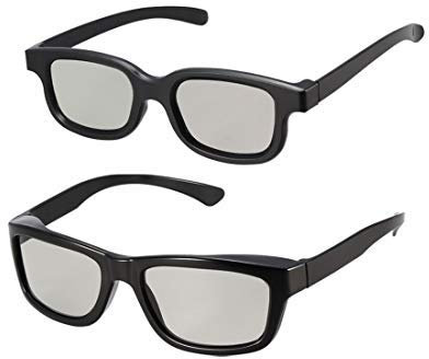 N/A 3D Glasses Set for Movies/Cinema/Passive 3D TV 1xCompatible avec Reald Cinema et 1xCompatible avec I-Max