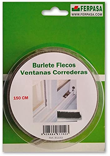BURLETE FLECOS PARA VENTANA CORREDERA - 1,5 MTS