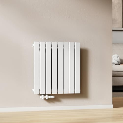 EMKE Radiatore Piatto, 63x62cm, Bianco,Singolo Strato