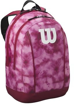 Wilson Junior Tennisrucksack - Platz für bis zu 2 Schläger, Rosa/Rot