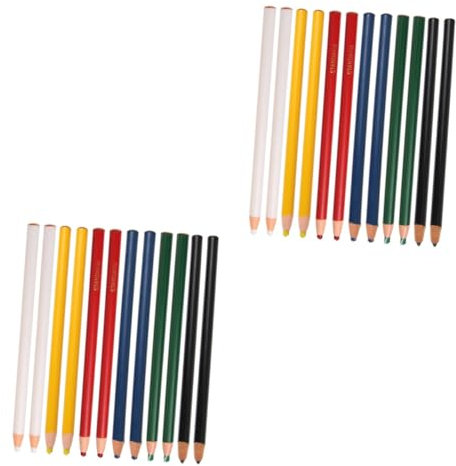 STOBOK Stk glasmarker stift weiße buntstifte Peel-off Ceramic marker Metal marker schreiblernbleistift Fettbleistift abziehbarer Fettstift ölig Textmarker Buntstifte ziehen