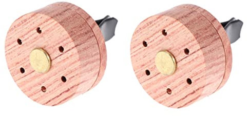 Healvian 2 STK Diffusor holziges Holzauto Auto-Luftverteiler Holzdekor im Auto Essentials Aromatherapie Holz hölzern Aromatherapie-Maschine Duftendes Holz Wagen