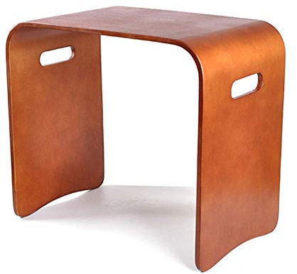 Fußhocker, Arbeitshocker, Beauty-Hocker, Duschhocker, Holzhocker, Tritthocker, Holz, kleine Wechselschuhe, Nachttisch, kreativ, multifunktional, Haushalt, kreativ (Farbe: Kaffee, Größe: 51 x