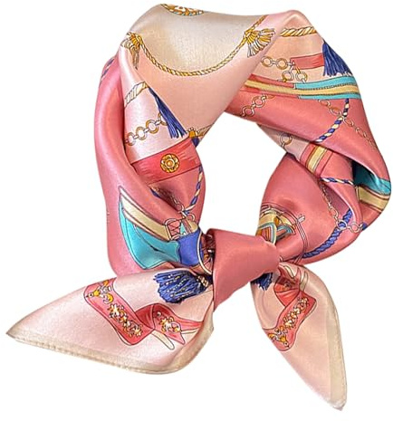 kuifang 21 Mulberry Silk Scarfs Small Square Scarfs Fashion Neck Scarf Hair scarf Breathable Lightweight for Women Gift Packed